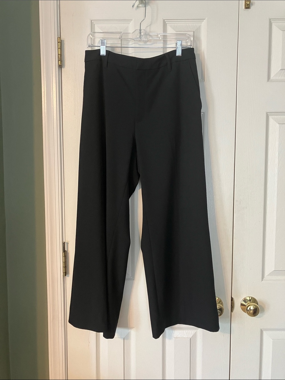 Banana Republic Factory Black Wide-Leg Dress Pants